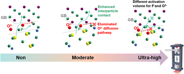 Graphical abstract: Complex influence of stack pressure on BiF3 cathode materials in all-solid-state fluoride-ion batteries