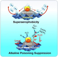 Graphical abstract: Gradient-wettability oxide-Pt/C electrocatalysts for stable seawater hydrogen evolution via superaerophobicity and surface acidity