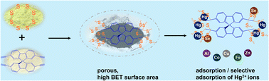 Graphical abstract: Porous sulfur-rich polymers from spirobifluorene-derivatives via inverse vulcanization for efficient Hg2+ capture