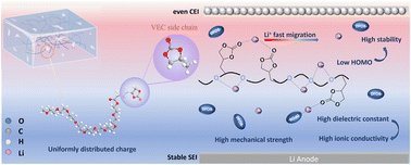 Graphical abstract: Tailored charge distribution modulated by cyclic carbonates enabling the development of high-performance PEO-based solid electrolytes