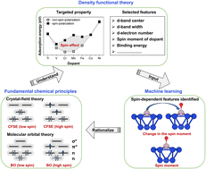 Graphical abstract: Understanding the spin effects of single-atom alloys on the electrocatalytic nitrogen reduction reaction