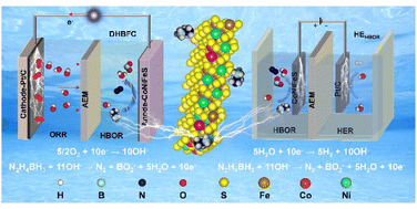 Graphical abstract: Medium-entropy iron-series metal sulfide for energy-saving hydrogen production and highly-efficient direct hydrazine borane fuel cells