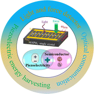 Graphical abstract: MAPbI3 piezoelectric semiconductor and its multifunctional light-force detector