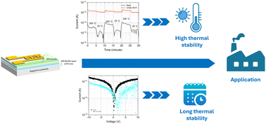 Graphical abstract: Comprehensive study of high stability AlN based solar blind MSM photodetectors with Ti/Au contacts
