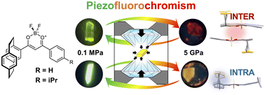 Graphical abstract: The role of a [2.2]paracyclophane moiety in piezofluorochromism of crystalline organoboron complexes