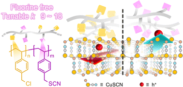 Graphical abstract: Achieving high field-effect mobility in CuSCN thin-film transistors with thiocyanate-functionalized polymers as fluorine-free dielectrics