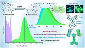Graphical abstract: Shifting shades: a polymorph-driven luminescence modulation in a dual-state emissive organic luminophore