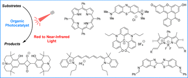 Graphical abstract: Organophotocatalysis using red to near-infrared light