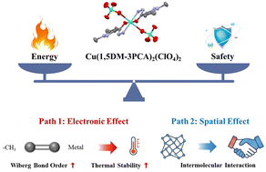 Graphical abstract: Position-oriented N-methylation engineering: multidimensional regulation of energy-safety balance in energetic copper complexes