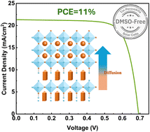 Graphical abstract: Interface intercalation into perovskite layer improving performance of tin perovskite solar cells