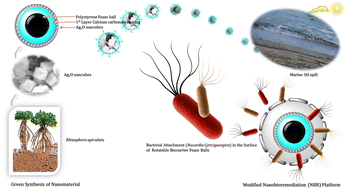 Graphical abstract: Nano-fused multidirectional rotatable floating biocarrier: an innovative approach for the removal of petroleum oil spills