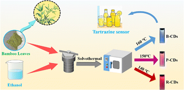 Graphical abstract: Seeking brightness from nature: controlled synthesis of multicolor fluorescent carbon dots from biomass