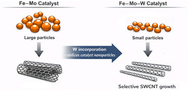 Graphical abstract: Tungsten-based ternary catalysts for selective growth of single-walled carbon nanotubes