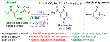 Graphical abstract: Efficient synthesis of 4-pyridone-3-carboxylic acids via the reaction of enaminated diketonates with primary amines