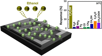 Graphical abstract: Arc-discharge-assembled CNT/MoO3 nanohybrids for ultra-sensitive and selective sub-ppm ethanol detection at room temperature