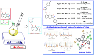 Graphical abstract: New isoxazole-based heterocyclic hybrids with dual antimicrobial and antioxidant bioactivity: integrated synthesis, in vitro assessment, and computational exploration