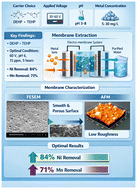 Graphical abstract: A novel electrochemical separation process using a polypropylene-supported membrane for simultaneous removal of nickel and manganese