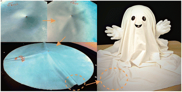 Graphical abstract: Wrinkles, rucks, and folds formed in a heavy sheet on a frictional surface