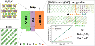 Graphical abstract: Atomistic insights into the chemical stability and ionic transport at Li-metal/Li-argyrodite interfaces