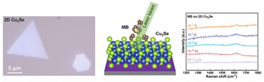 Graphical abstract: Gas-phase growth of two-dimensional nonlayered metallic Cu2Se nanoflakes for ultrasensitive surface-enhanced Raman scattering