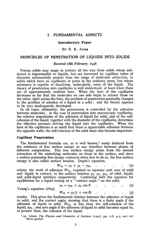 Fundamental aspects. Introductory paper