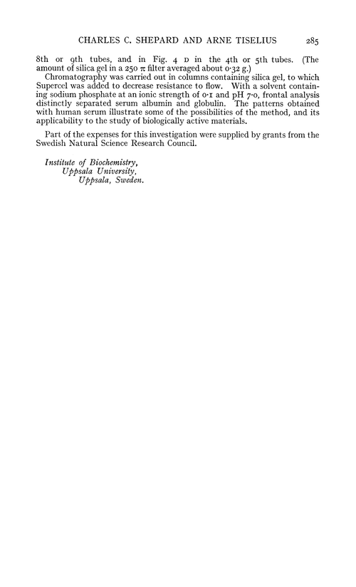 The application of chromatography to amino acids and peptides