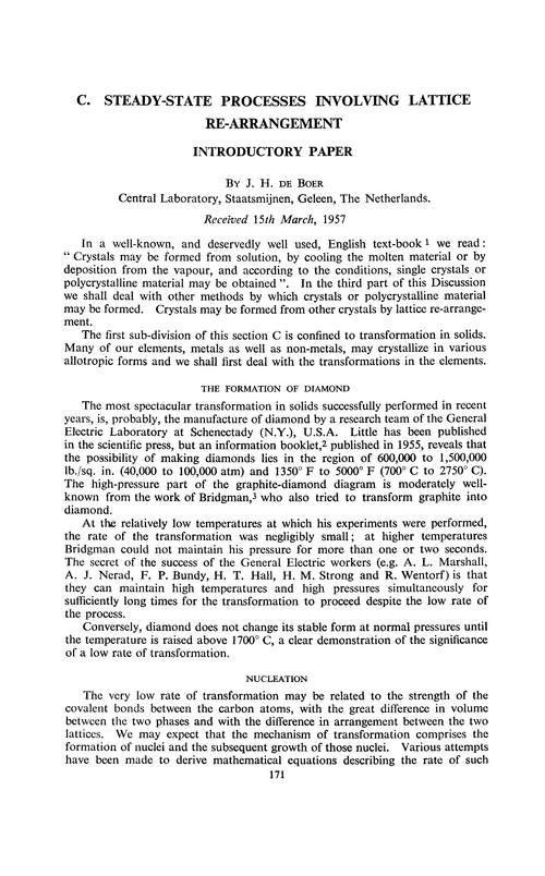 Steady-state processes involving lattice re-arrangement. Introductory paper
