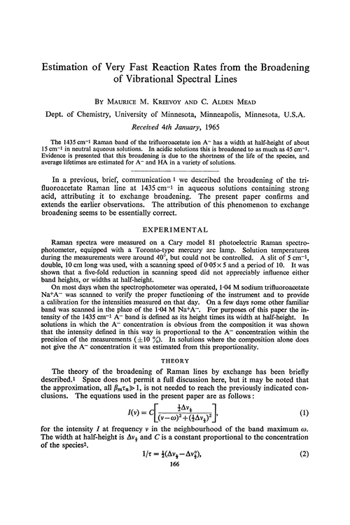 Estimation of very fast reaction rates from the broadening of vibrational spectral lines