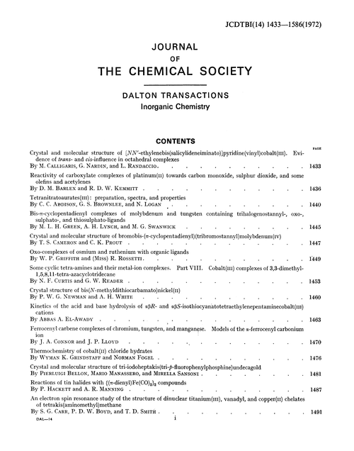 Contents pages