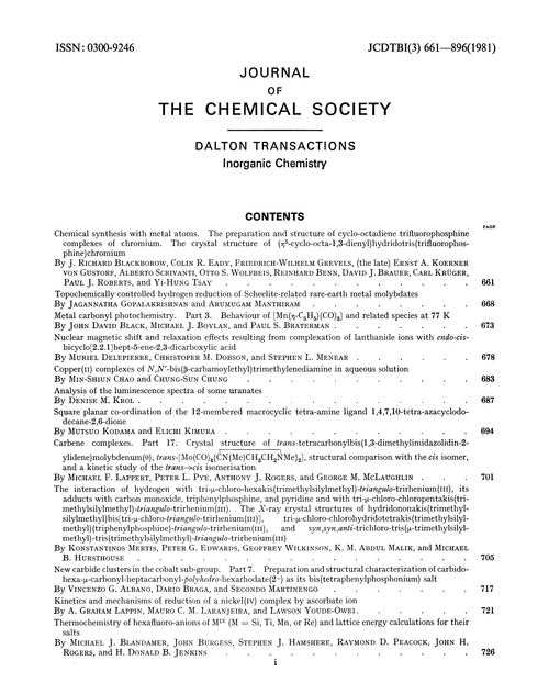Contents pages
