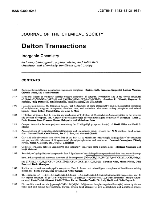 Contents pages