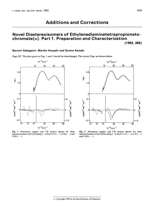 Additions and corrections