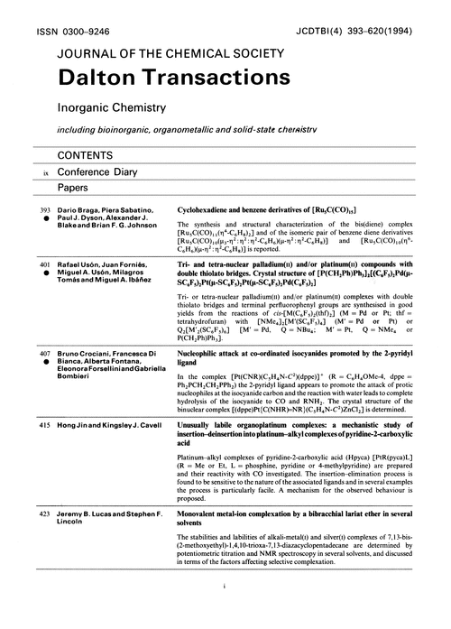 Contents pages