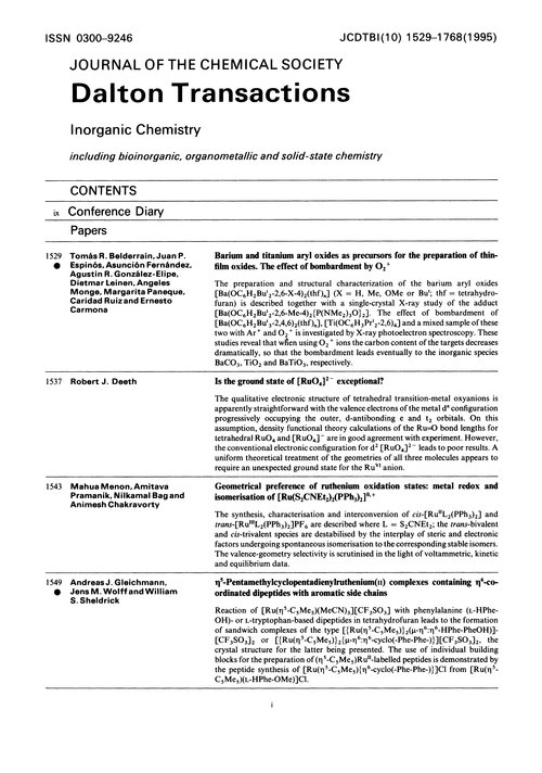 Contents pages