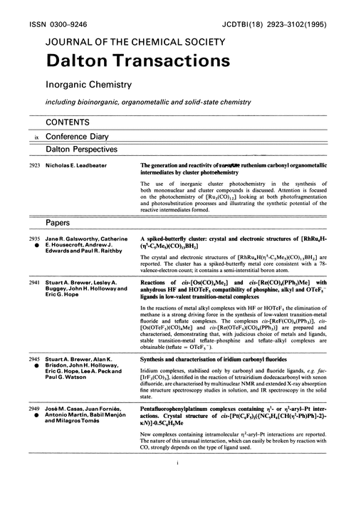 Contents pages
