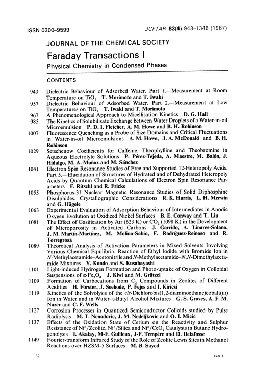 Contents pages