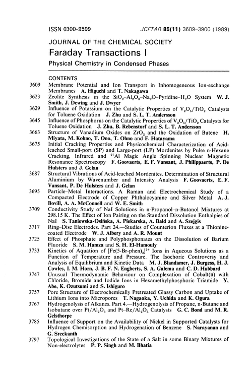 Contents pages