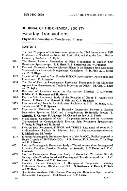 Contents pages