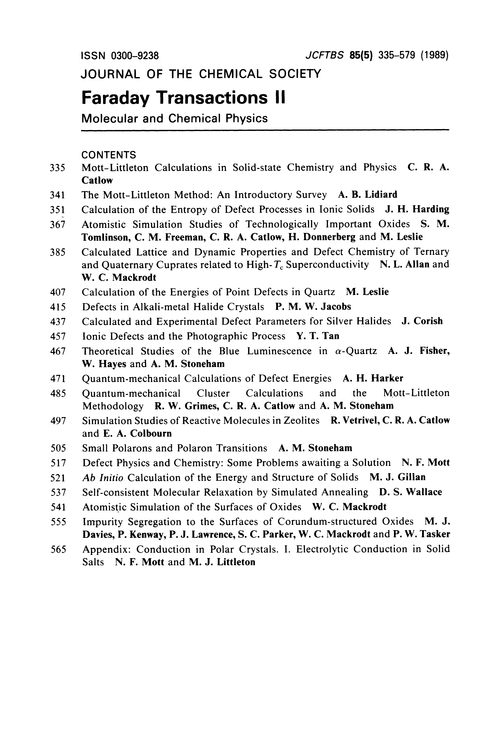 Contents pages
