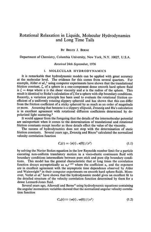 Rotational relaxation in liquids, molecular hydrodynamics and long time tails