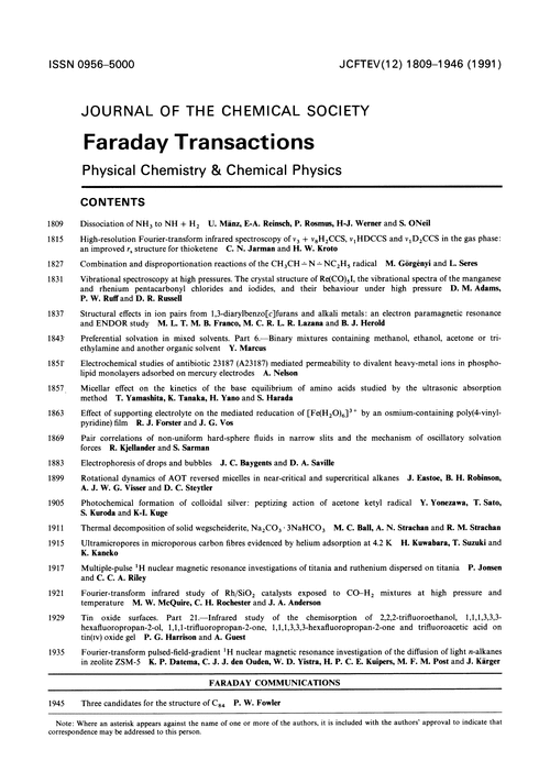 Contents pages