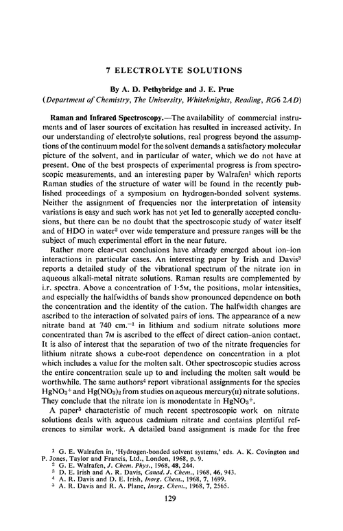 Chapter 7. Electrolyte solutions