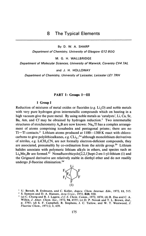 Chapter 8. The typical elements