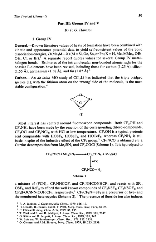 Chapter 2. The typical elements. Part III: Groups IV and V