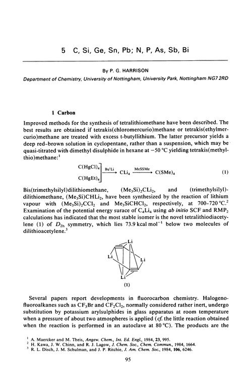 Chapter 5 C Si Ge Sn Pb N P As Sb Bi Annual Reports Section A Inorganic Chemistry Rsc Publishing