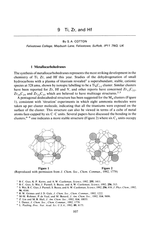 Chapter 9. Ti, Zr, and Hf