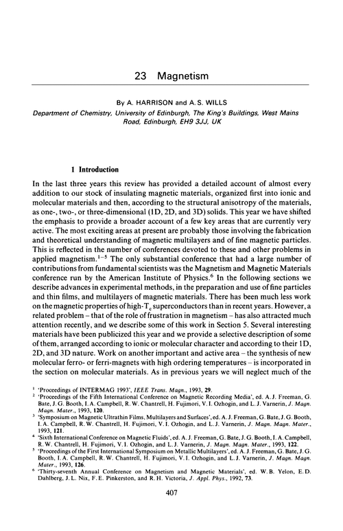 Chapter 23. Magnetism