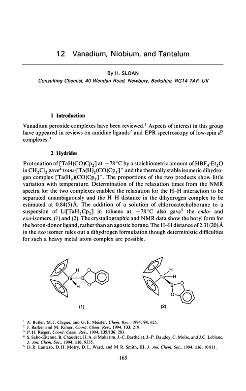 Chapter 12. Vanadium, niobium, and tantalum