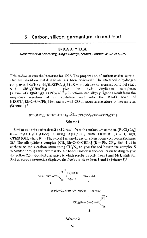 Chapter 5. Carbon, silicon, germanium, tin and lead