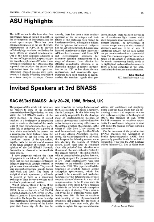 Invited Speakers at 3rd BNASS. SAC 86/3rd BNASS: July 20–26, 1986, Bristol, UK